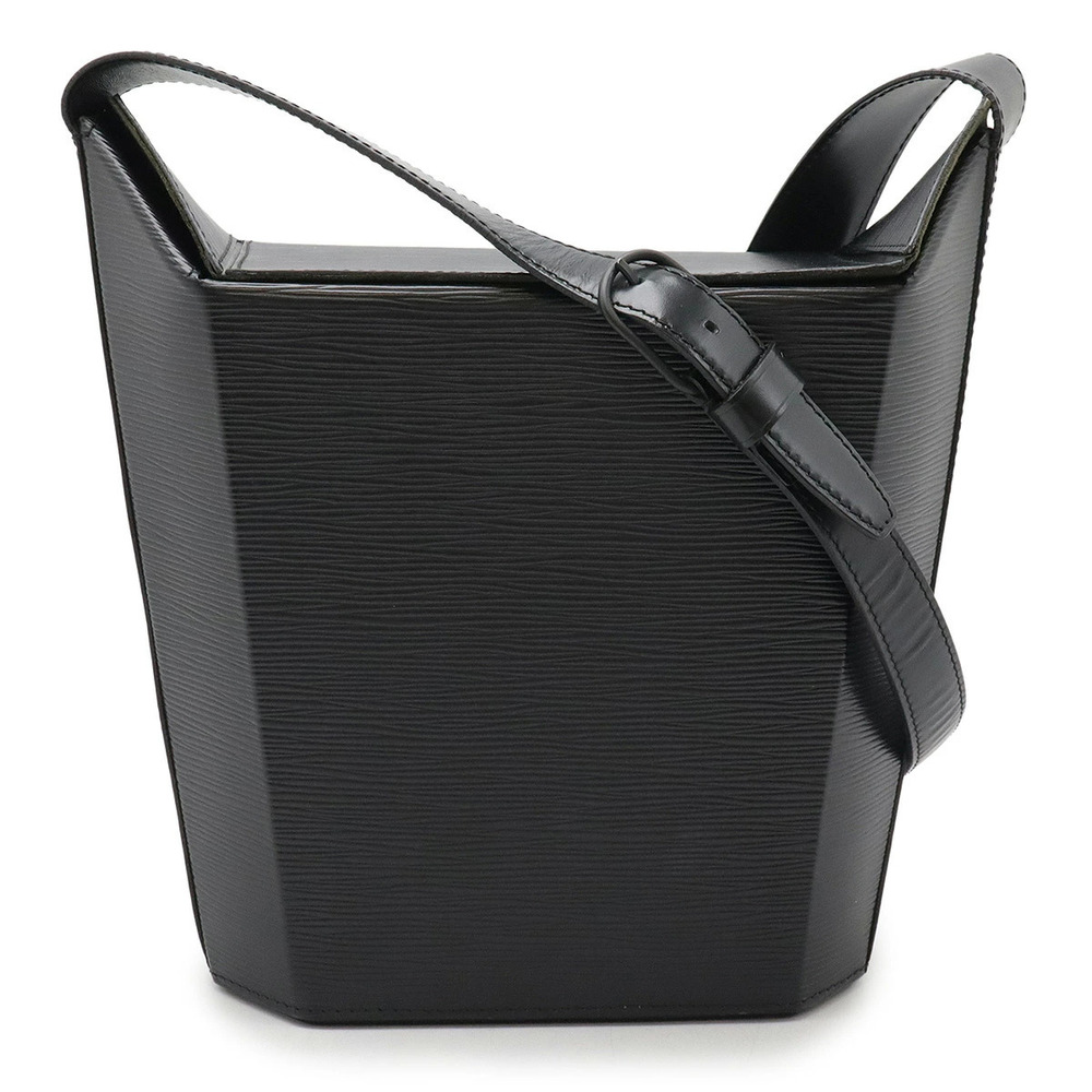 LOUIS VUITTON Epi Sac Sole Shoulder Bag Hobo Leather Noir Black